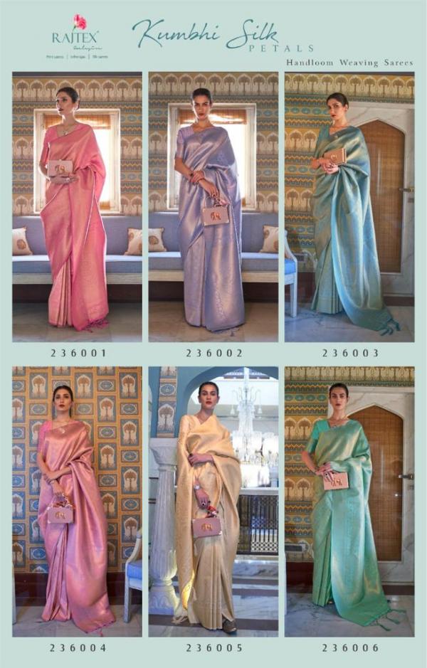 Rajtex Kumbhi Silk Petals Designer Sarees Collection 
